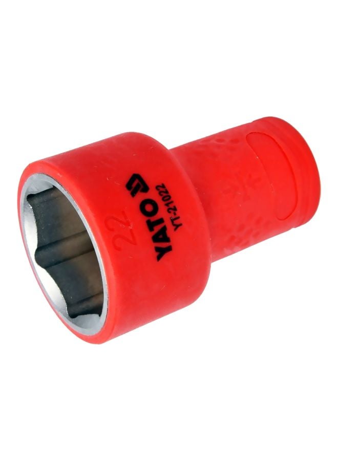 Yato Insulated Socket 3/8-Inch 22mm VDE-1000V YT-21022 Orange - Image 2