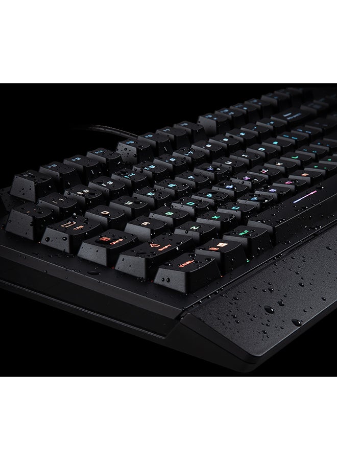 MSI VIGOR GK20 Gaming Keyboard, Ergonomic Designed Keycaps, Rainbow Lighting Effect, Hotkeys for Rapid Control, Arabic