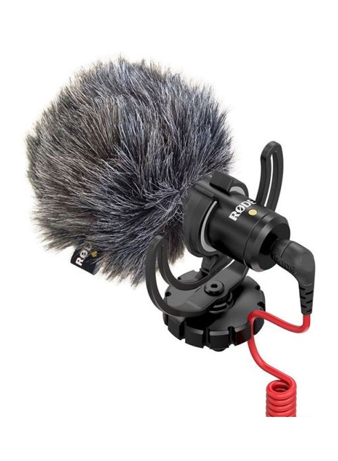 RODE - Rode VideoMicro Compact On-Camera Microphone Black/Grey - Image 1