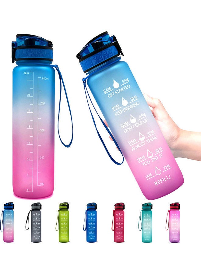 Generic Sports Water Bottle With Time Marker 29.5x7.5cm  - Image 2
