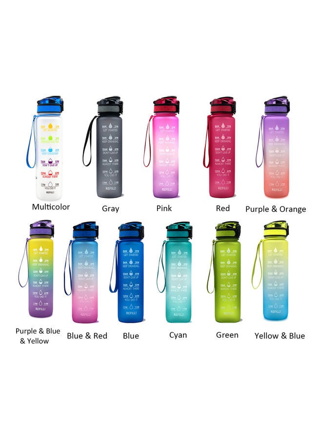 Generic - Sports Water Bottle With Time Marker 29.5x7.5cm - Image 1