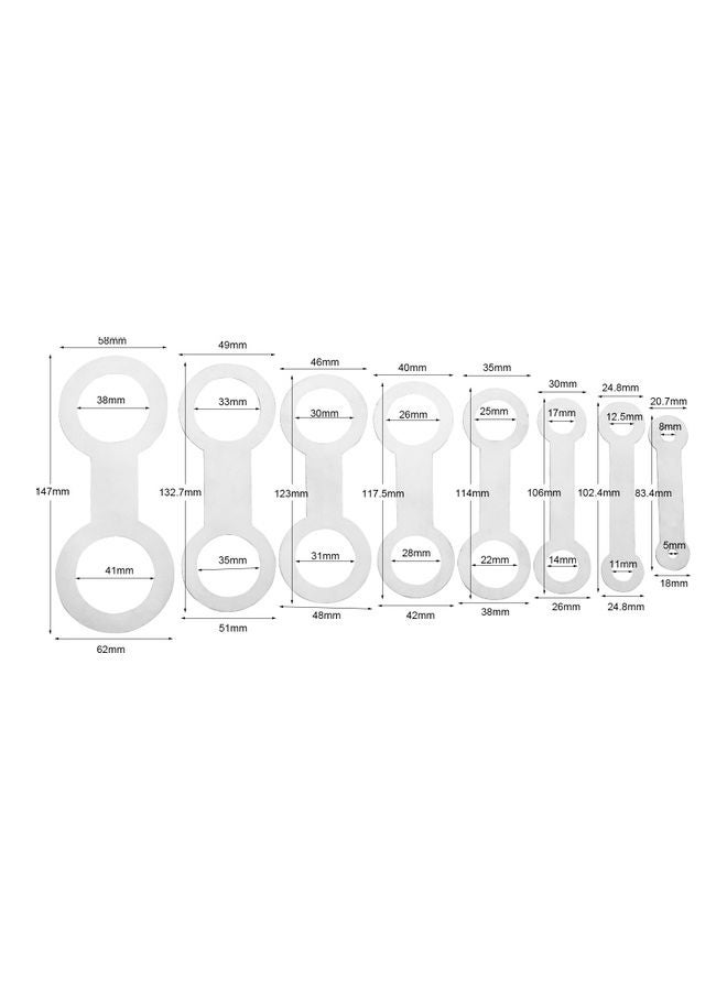 Muslady 8-Piece Saxophone Sound Hole Pad Leveling Tool  - Image 3