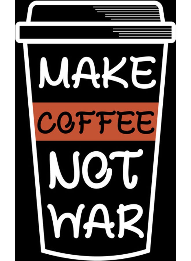 إربان تراندز لوحة فنية لتزين الحائط تحمل عبارة "Make Coffee Not War" متعدد الألوان 33 x 33سم 