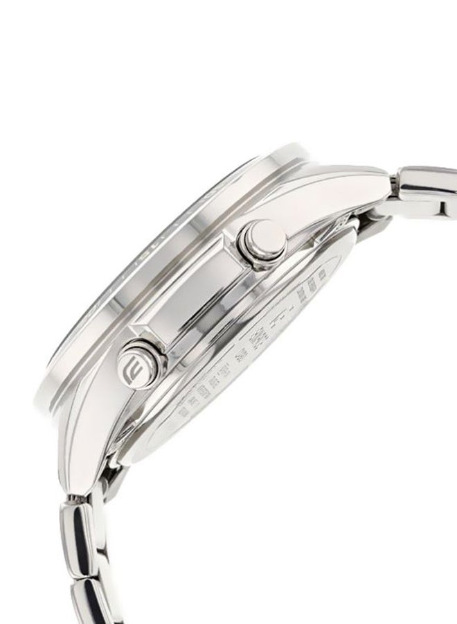 كاسيو ساعة اديفيس للرجال انالوج ورقمية EFV-C100D-2AV - 47 ملم - فضي للرجال - Image 3