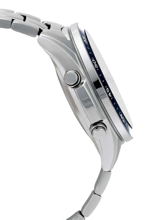 كاسيو ساعة اديفيس للرجال انالوج ورقمية EFV-C100D-2AV - 47 ملم - فضي للرجال - Image 4