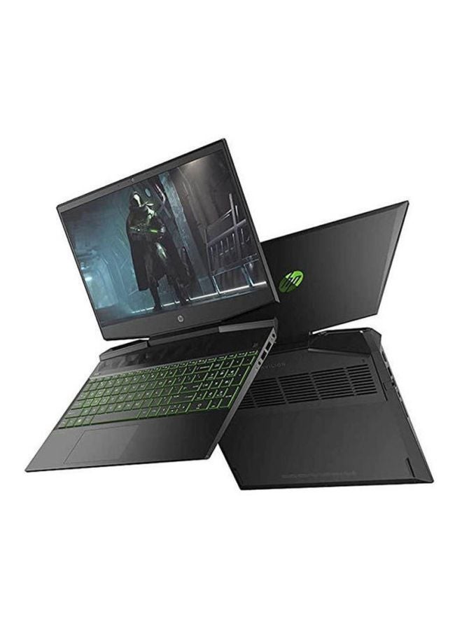HP - HP Pavilion 15-dk1035ne Gaming laptop - 10th Gen Intel Core i7-10750H, 16 GB RAM, 1TB HDD And 256GB SSD, Nvidia GeForce GTX 1660TI 6 GDDR6 Graphics, 15.6 inch FHD IPS, backlit keyboard, Dos Black - Image 1