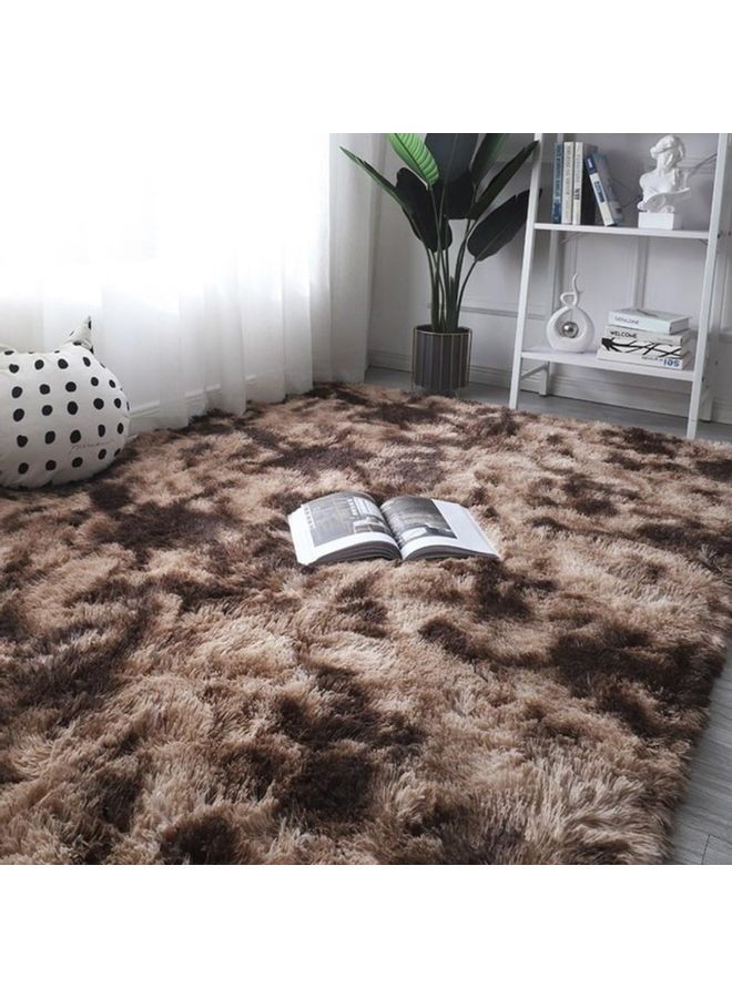 Kid's Floor Padded Living Room Nordic  Puffy Carpet Brown 
