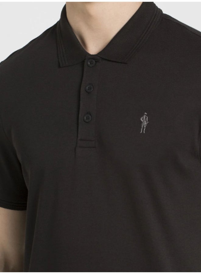 JOCKEY Stylish Casual Polo Black  - Image 3