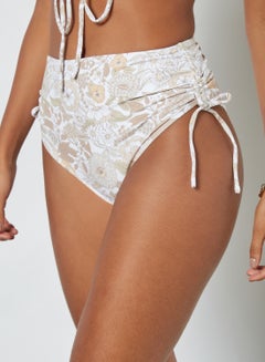 Charlie Holiday. Side Tie Ruched Bikini Bottoms Multicolour  - Image 1