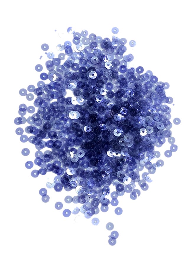 Generic - Round Flat Loose Sequins 100g Blue - Image 1