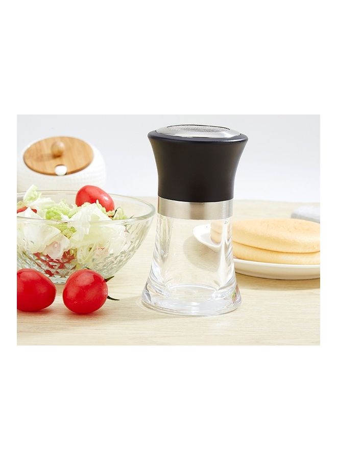 Acrylic Bottle Seasoning Jar - Powder Bottle Black/Clear 8 x 8 x 15cm  - Image 2