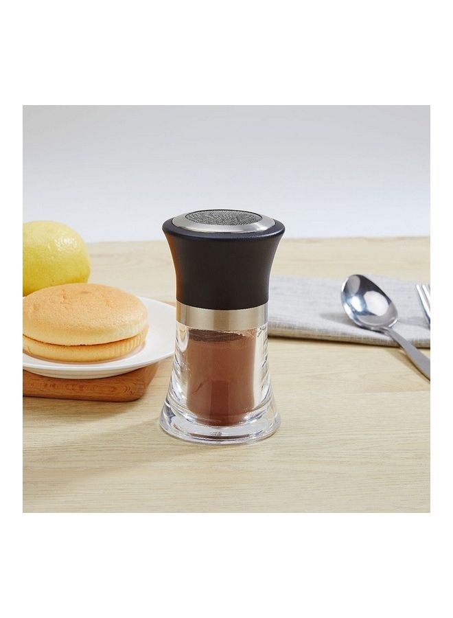Acrylic Bottle Seasoning Jar - Powder Bottle Black/Clear 8 x 8 x 15cm  - Image 4