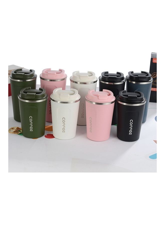 مج قهوة مزدوج من الستانلس ستيل أسود - Image 4