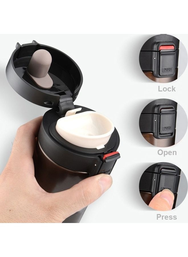 Double Wall Stainless Steel Vacuum Flask Black - Image 2