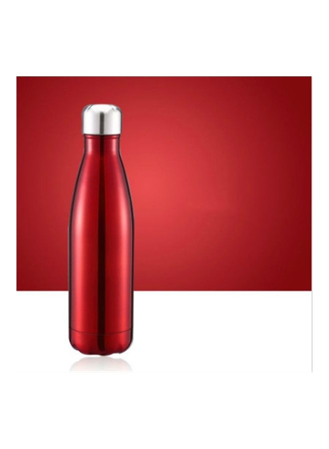 Portable Stainless Steel Vacuum Flask Red 