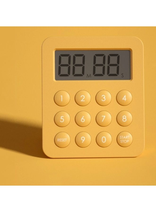 Kitchen Cooking Mechanical Timer Alram Clock Yellow - Image 1