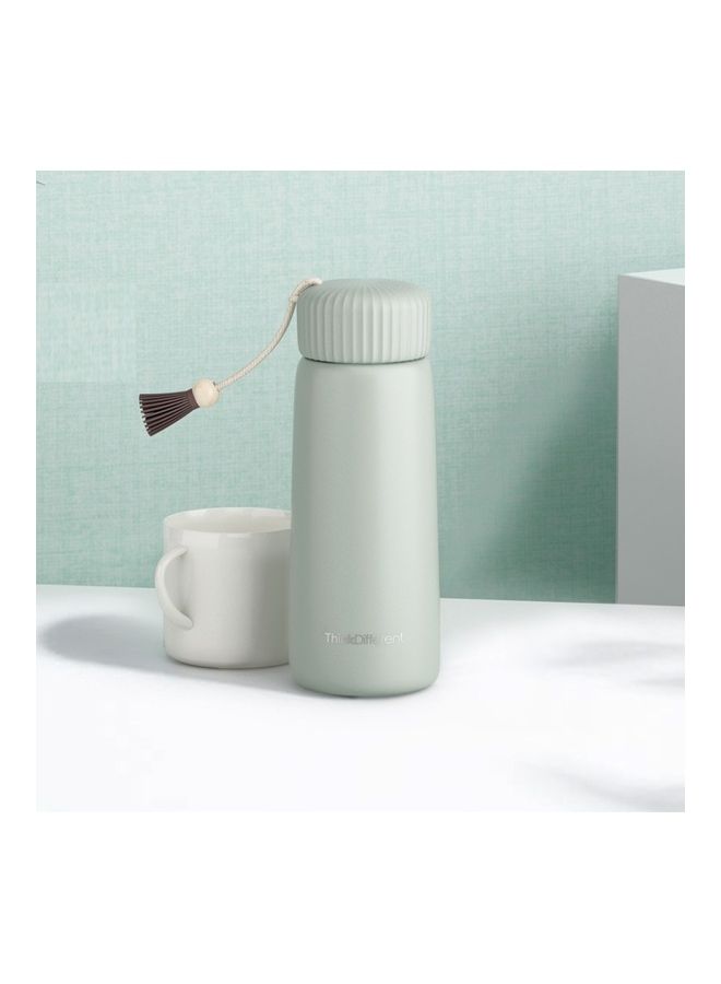 Stainless Steel Tassel Vacuum Flask Light Green - Image 2