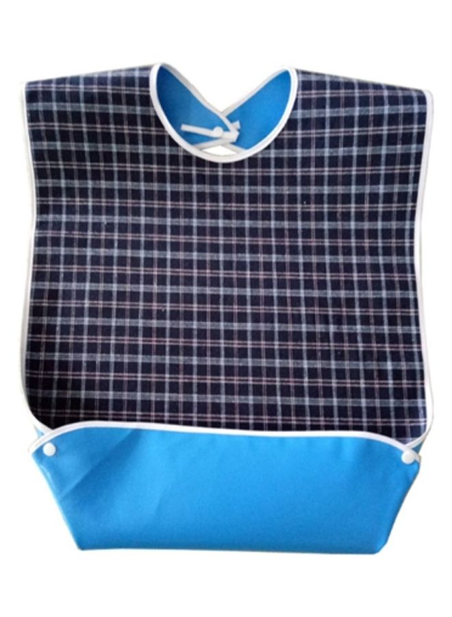 Waterproof Adult Mealtime Bib Apron Blue 78 x 44cm  - Image 1