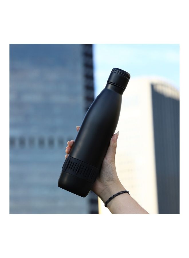Stainless Steel Bluetooth Music Vacuum Bottle Black