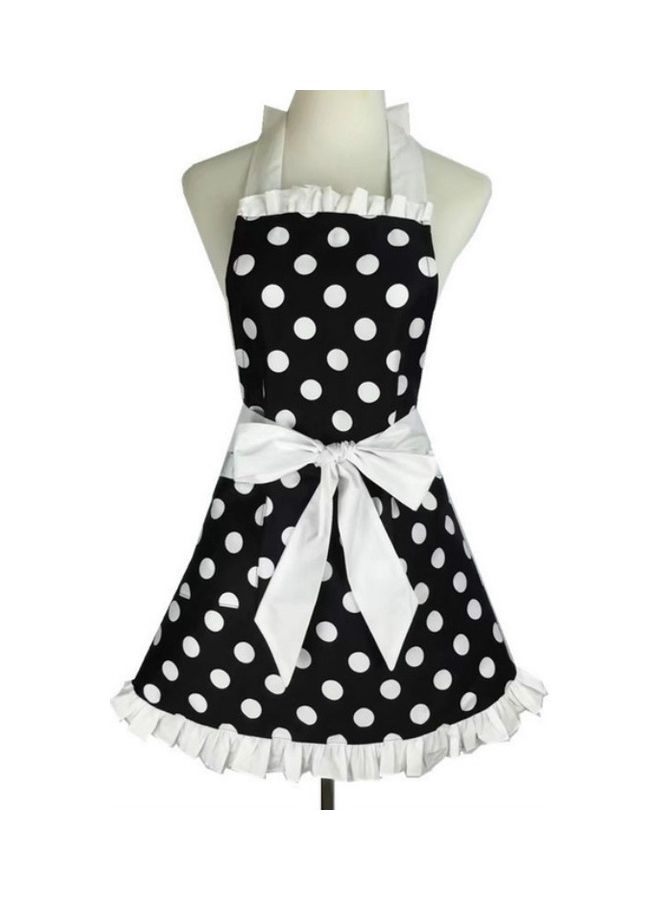 Cotton Dot Overalls Apron White/Black 20 x 20 x 2cm