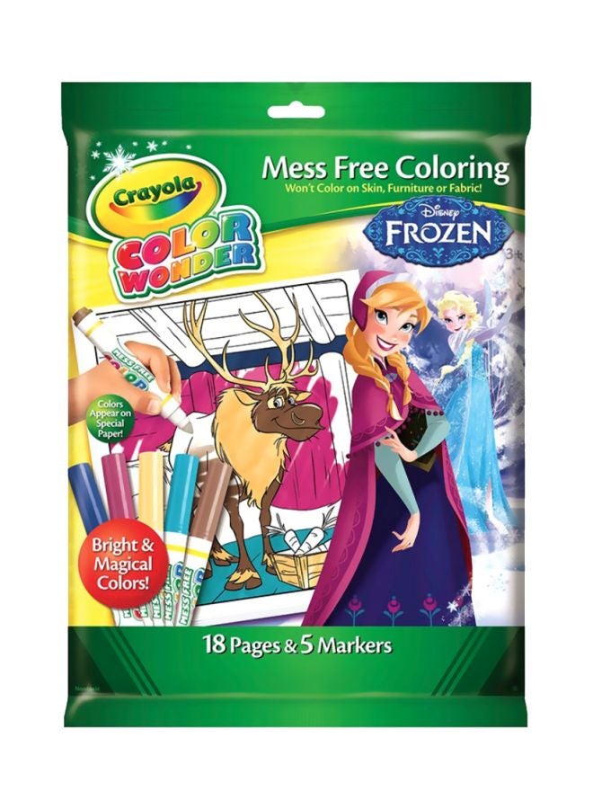 Crayola Frozen Color Wonder Overwrap Yellow/Blue/Purple - Image 1