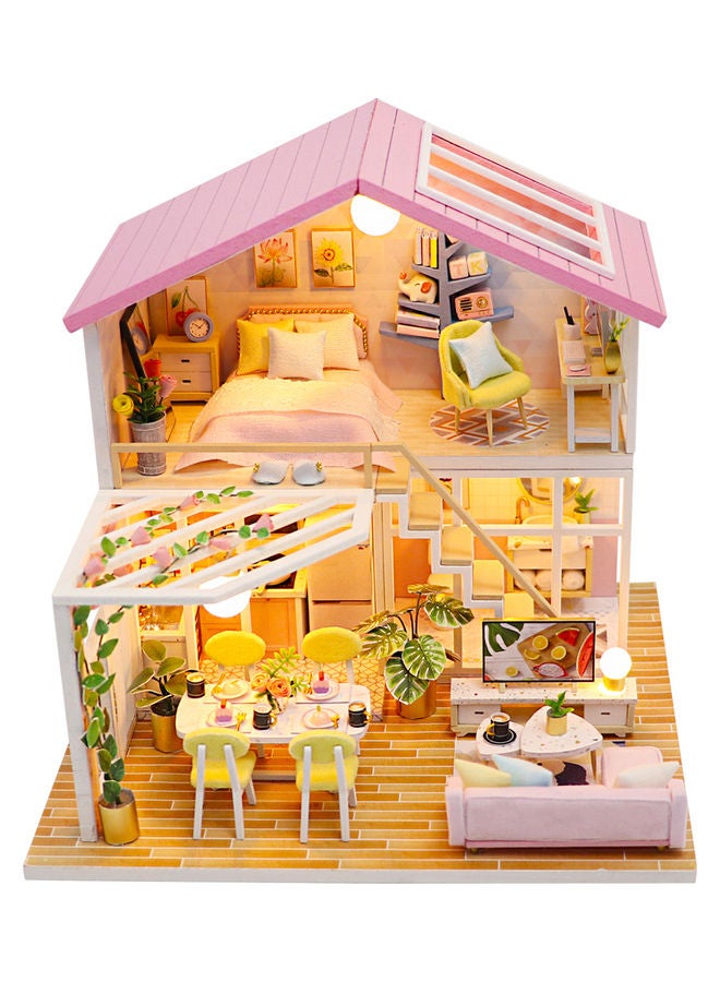 null - Miniature DIY Wooden Doll House Kit - Image 1