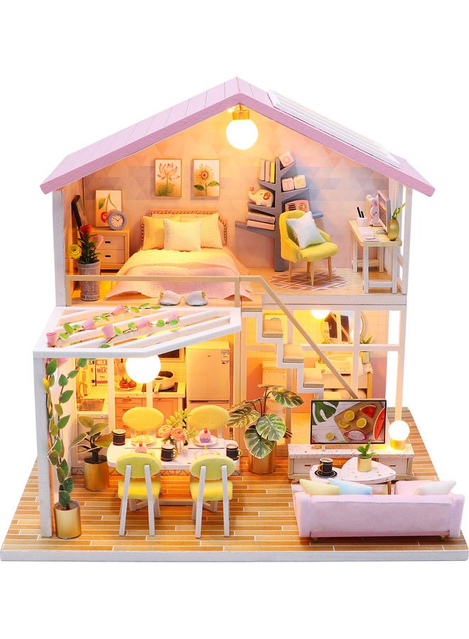 null - Miniature DIY Wooden Doll House Kit - Image 1