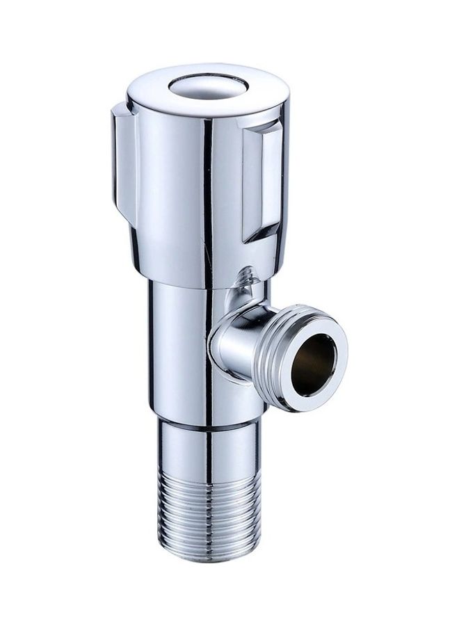 2-Piece Stainless Steel Double Outlet Angle Valve Silver - Image 2