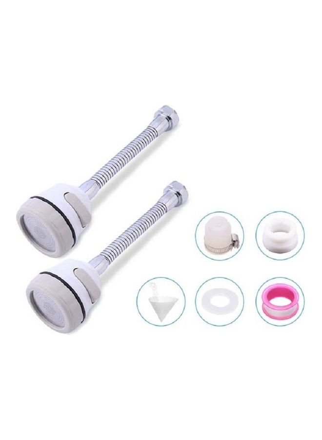 2-Piece Flexible Splash-Proof Water-Saving Faucet with 3 Files and Filter Multicolour - Image 1