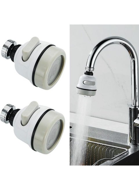 2-Piece Splash-Proof Water-Saving Faucet Multicolour