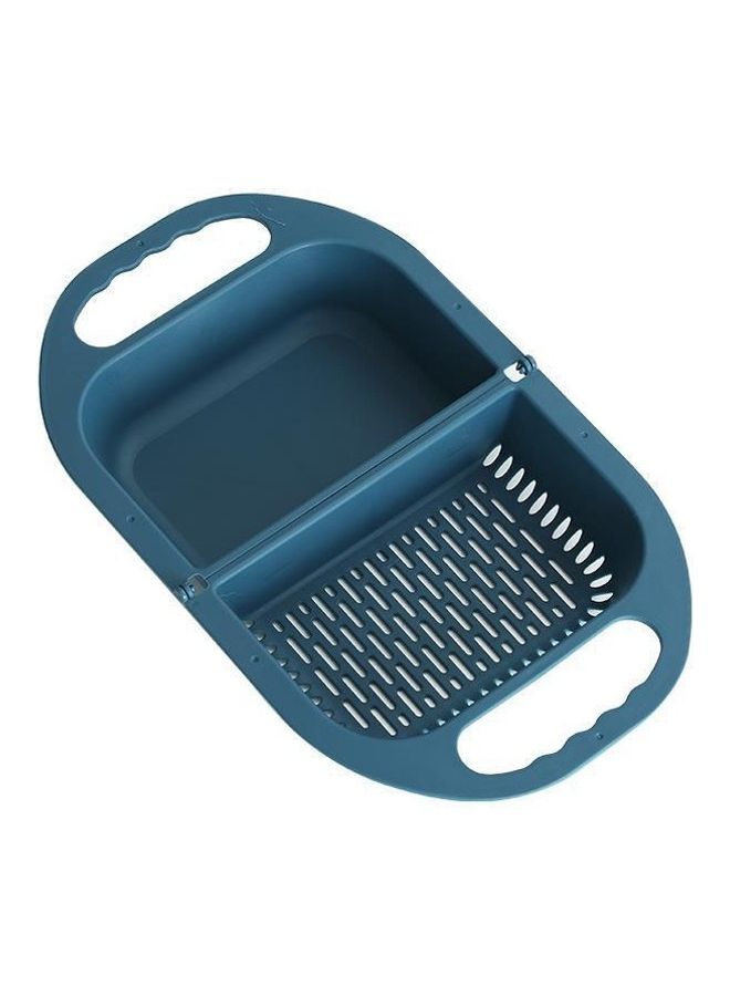 Creative Folding Fruit Draining Basket Dark Blue  - Image 2