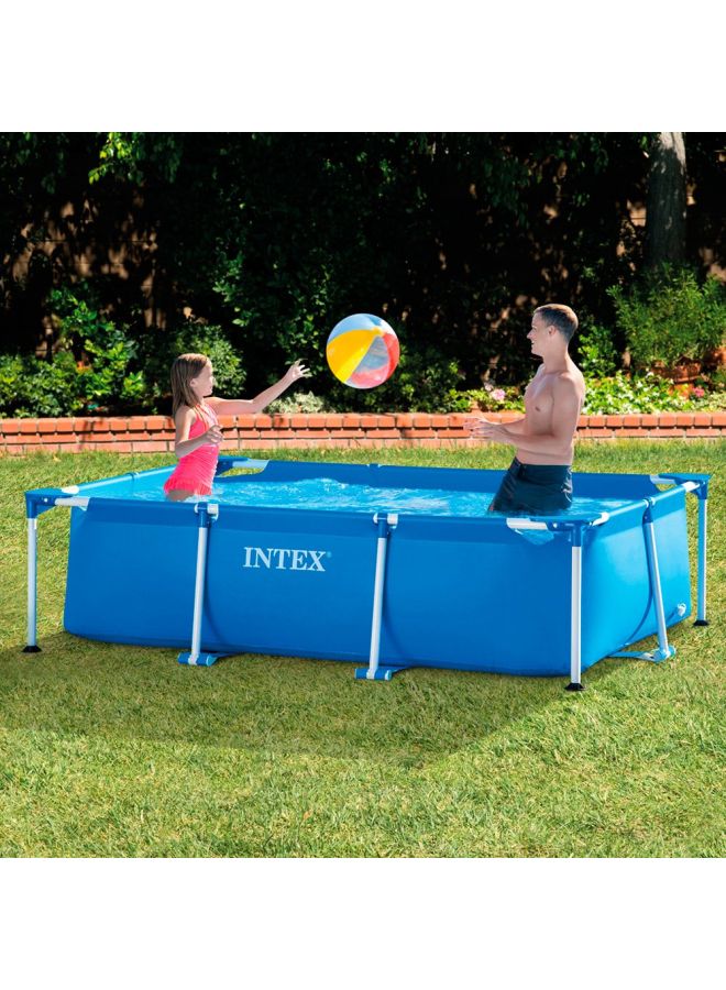 INTEX - 2.2M X 1.5M X 0.6M Rectangular Frame Pool 220x150x60cm - Image 1