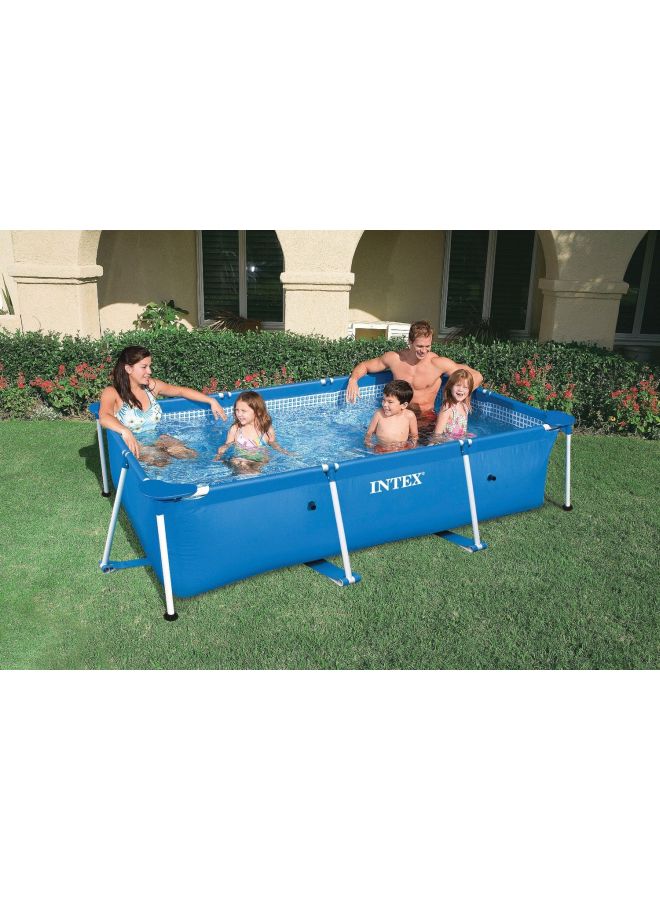INTEX - 2.2M X 1.5M X 0.6M Rectangular Frame Pool 220x150x60cm - Image 1