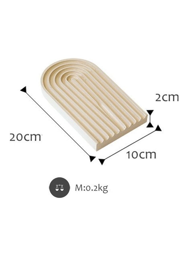 Water Ripple Cutting Board Beige 20x10x2cm