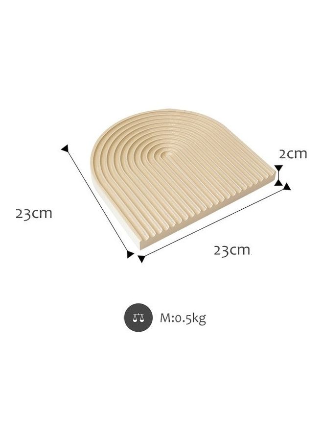 Water Ripple Cutting Board Beige 23x23x2cm 