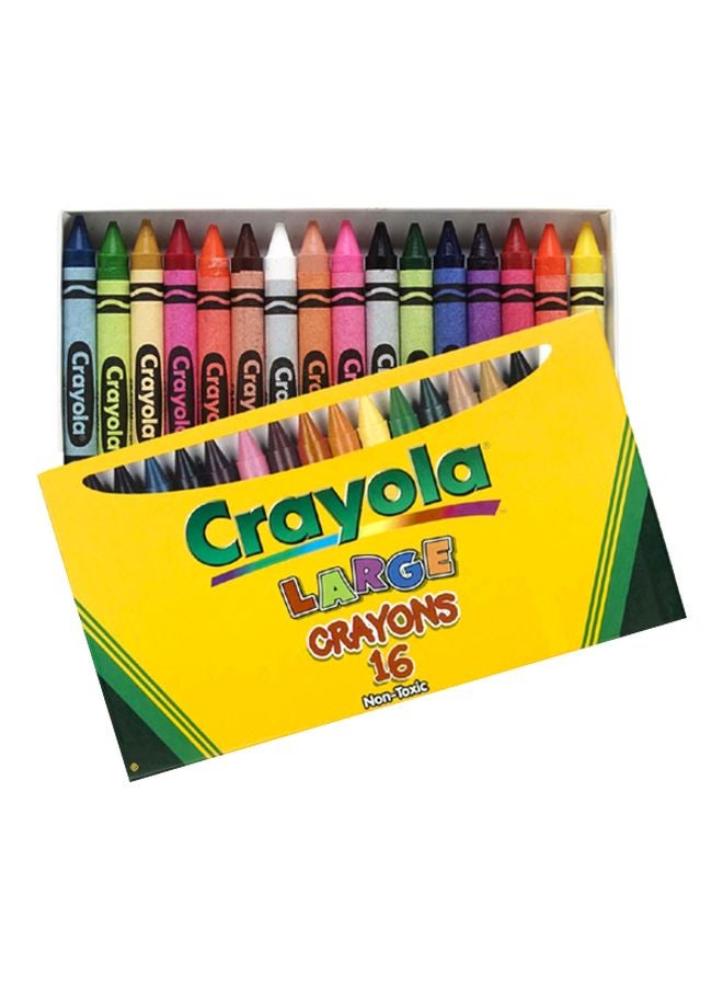 Crayola 16 Piece Large Crayons 0.5x4.25x7.56inch - Image 1
