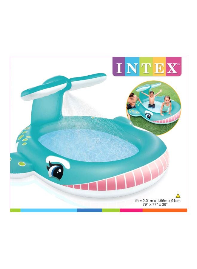 INTEX - Whale Spray Pool 79x77x36inch - Image 1