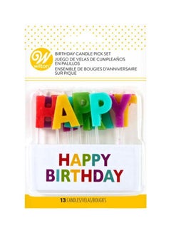 Wilton 13-Piece Happy Birthday Candle Pick Set  - Image 2