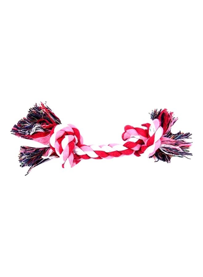 Beauenty Molar Teeth Rope Chew Toys For Dog Cotton 23Cm Pink/White/Red 23cm - Image 1