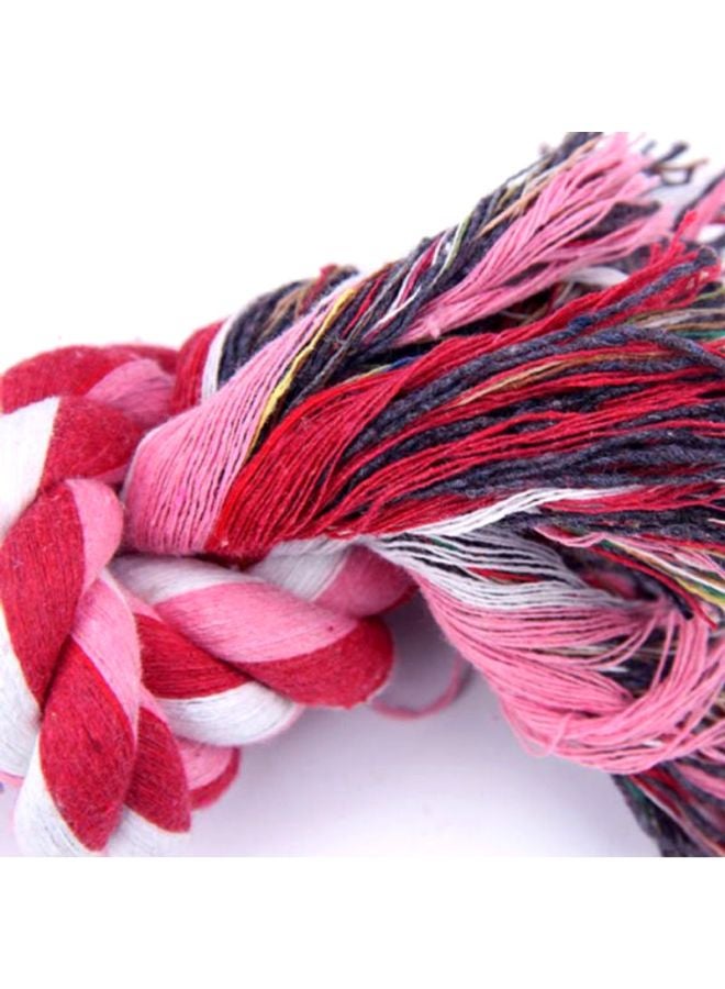 Beauenty Molar Teeth Rope Chew Toys For Dog Cotton 23Cm Pink/White/Red 23cm - Image 2