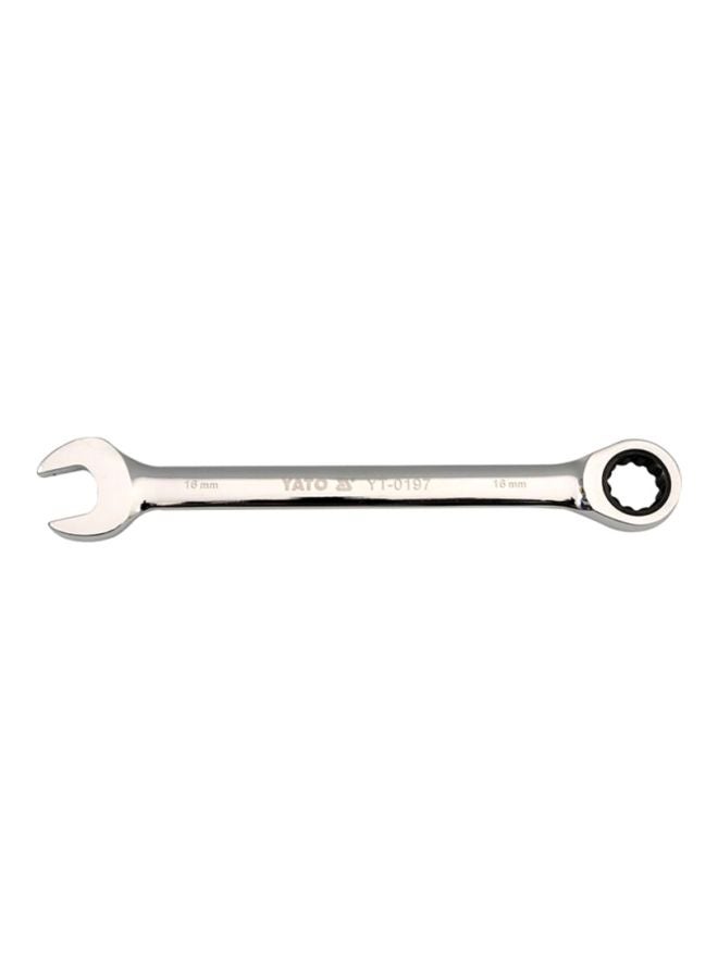 Yato Combination Ratchet Wrench 16mm W/Plastic Hanger YT-0197 Silver  - Image 1