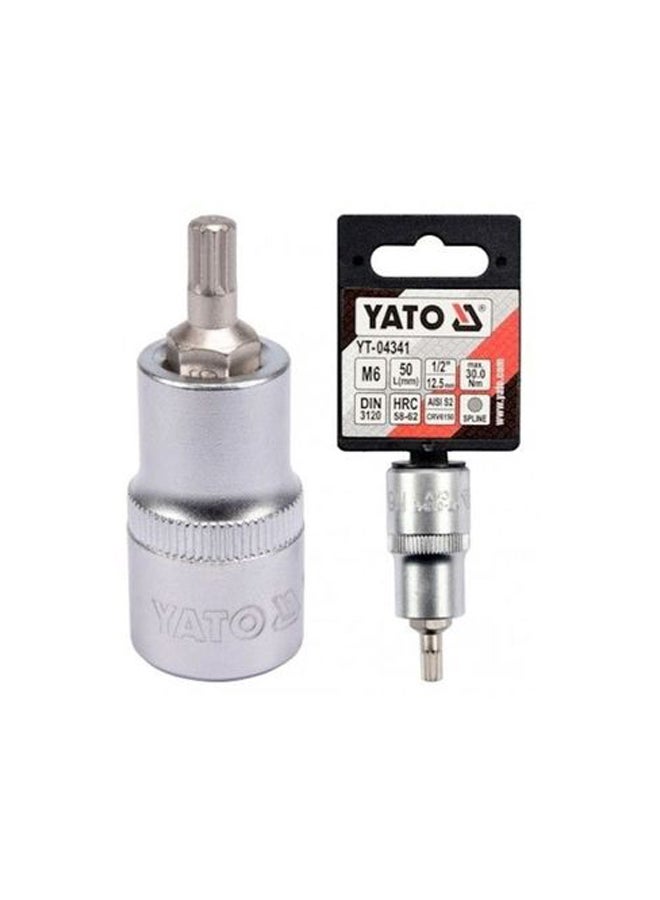 Yato Multipurpose Socket Drill Bit Silver 0.5cm 