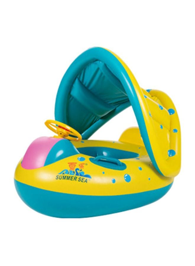 Beauenty Inflatable Baby Pool Float Swimming Ring With Sun Canopy 73x64x38cm  - Image 3