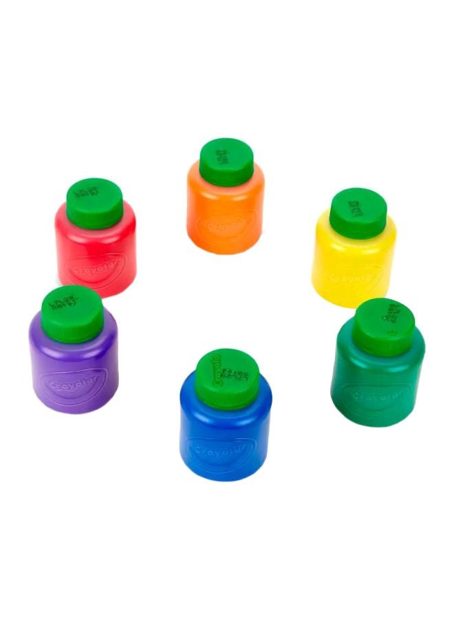 كرايولا طقم ألوان طلاء سيلي سينتس قابل للغسل مكون من 6 قطع - Image 1