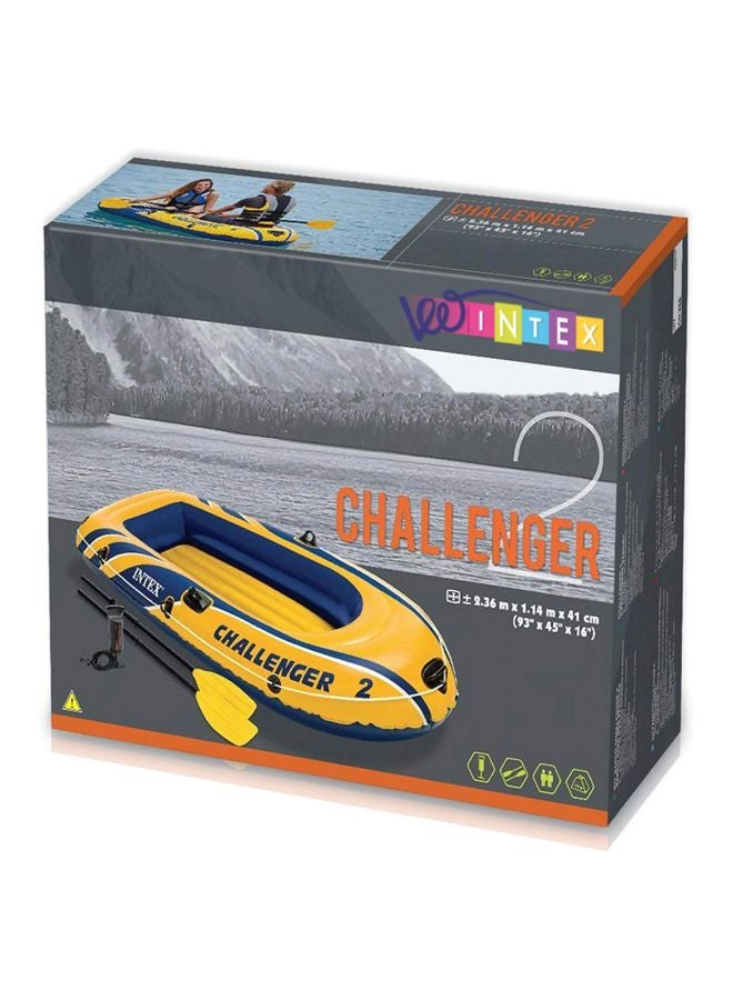 انتكس مجموعة قارب الماء المطاطي تشالنجر 2 236x114x41سم - Image 5