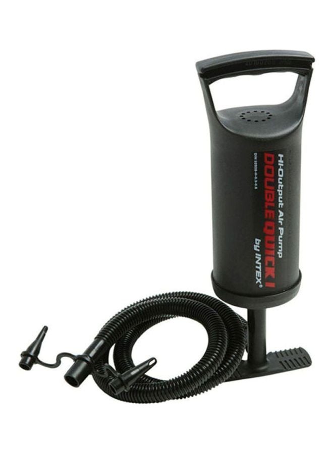INTEX - 68612Double Quick I Hand Pump Black/Red/White 10.48x10.48x30.48cm - Image 1