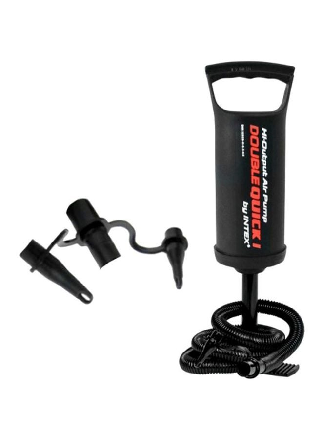 INTEX - 68612Double Quick I Hand Pump Black/Red/White 10.48x10.48x30.48cm - Image 1