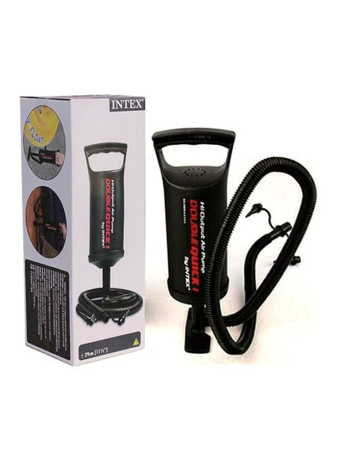 INTEX - 68612Double Quick I Hand Pump Black/Red/White 10.48x10.48x30.48cm - Image 1