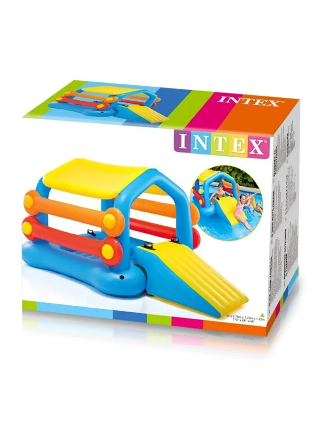 INTEX Inflatable Island With Slide 110x68x48inch