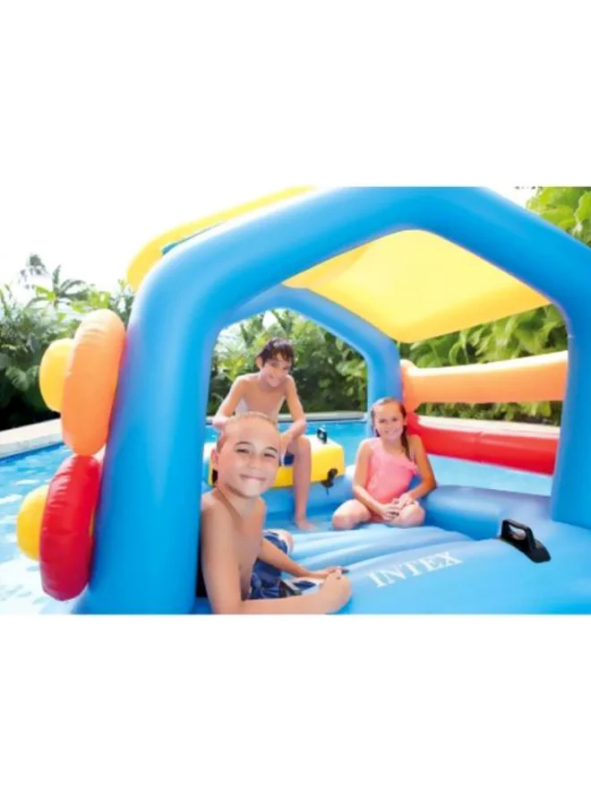 INTEX Inflatable Island With Slide 110x68x48inch